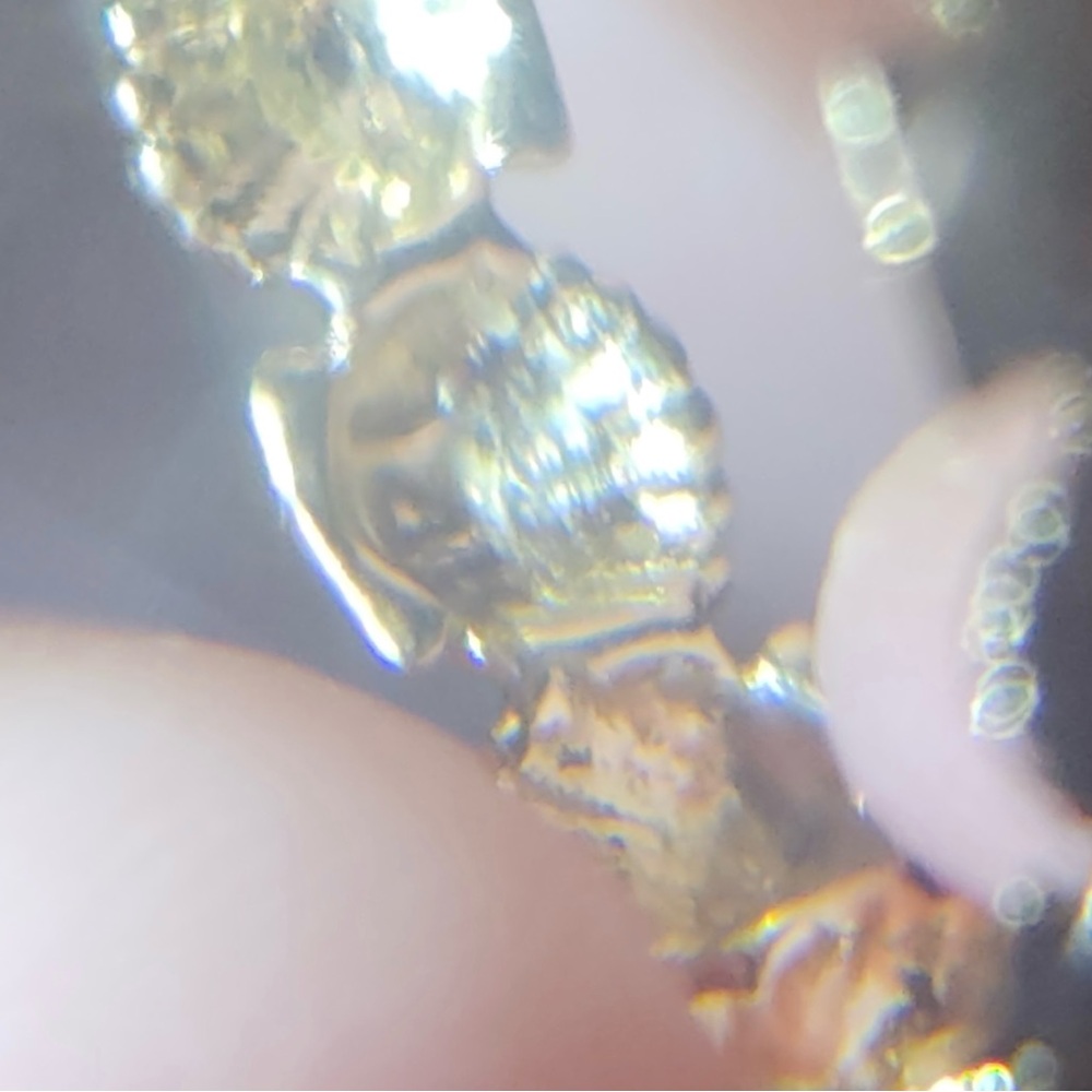 14k solid yellow gold seashell shell ring size 6 - Picture 3 of 4